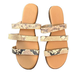 NWT MADEWELL BROWN CROC SANDALS